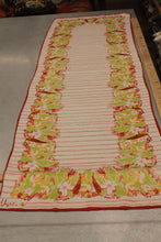 Load image into Gallery viewer, 1960s Vera Neumann Rust, Green and Cream Scarf - Vintage Vera / Vera Scarf / 1970s Vera / Vintage Scarf / Printed Scarf / Neck Scarf