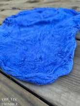Load image into Gallery viewer, Silk Mulberry Hankies for Spinning or Felting in Dream Blue / 3 Grams / 100% Silk Hankies