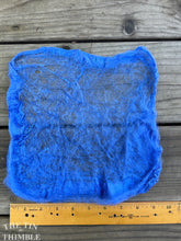 Load image into Gallery viewer, Silk Mulberry Hankies for Spinning or Felting in Dream Blue / 3 Grams / 100% Silk Hankies