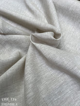 Load image into Gallery viewer, Slub 100% Linen fabric in Cream White - By the Yard - 60" Wide