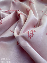 Load image into Gallery viewer, Authentic Vintage Double Faced Eiffel Tower and Arc de Triomphe Jacquard Rayon - Pink - 44" Wide - 1 5/8 Yards