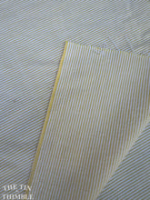 Load image into Gallery viewer, Authentic Vintage Yellow and White Seersucker Stripe Fabric - 38&quot; Wide
