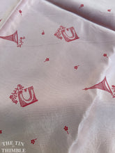 Load image into Gallery viewer, Authentic Vintage Double Faced Eiffel Tower and Arc de Triomphe Jacquard Rayon - Pink - 44" Wide - 1 5/8 Yards