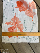 Load image into Gallery viewer, 100% Cotton Vintage Japanese Yukata Fabric - Koi Fish Print Cotton Kimono Fabric - 13.5&quot; Wide
