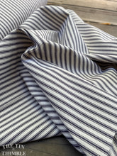 Load image into Gallery viewer, Cotton Ticking Stripe Fabric / 100% Cotton Ticking - 1 Yard - Cotton Fabric / Medium Weight / Classic Ticking Fabric