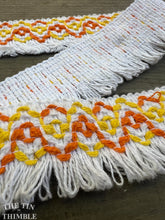 Load image into Gallery viewer, Orange and Yellow Cotton Fringe Trim by the Half Yard - 2" Wide