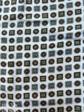 Load image into Gallery viewer, Vintage Printed Flannel - 7/8 Yard - Brown, Orange and Light Blue 100% Cotton Flannel Fabric