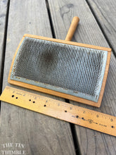 Load image into Gallery viewer, USED Curved Hand Carders by Schacht Spindle - Handmade Brush for Carding Wool - Made in Colorado, USA