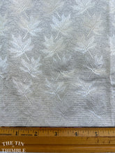 Load image into Gallery viewer, Vintage Mid Century Jacquard Fabric - White and Silver Metallic Fabric - Authentic Vintage - 1 Yard - 100% Synthetic
