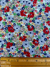 Load image into Gallery viewer, Vintage Voile - Printed 100% Cotton Fabric - 2 Yards - Soft Authentic Vintage Light Weight Voile Fabric