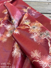 Load image into Gallery viewer, Authentic Vintage Mid Century Polished Cotton - Asian Print with Cranes and Pine Trees - 100% Cotton - 1 Yard 17" x 54"