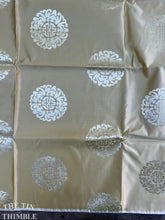 Load image into Gallery viewer, Authentic Vintage Mid Century Jacquard - Asian Medallion Print - Satin - By the Yard - Yellow