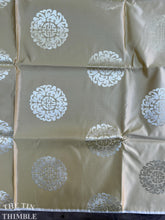 Load image into Gallery viewer, Authentic Vintage Mid Century Jacquard - Asian Medallion Print - Satin - By the Yard - Yellow