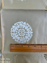Load image into Gallery viewer, Authentic Vintage Mid Century Jacquard - Asian Medallion Print - Satin - By the Yard - Yellow