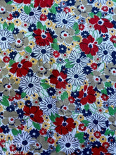 Load image into Gallery viewer, Vintage Voile - Printed 100% Cotton Fabric - 2 Yards - Soft Authentic Vintage Light Weight Voile Fabric