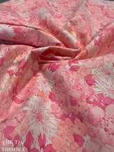 Load image into Gallery viewer, Vintage Floral Cotton - Printed Cotton/Poly Fabric - Atypical Shaped Piece - Soft Authentic Vintage Light Weight Fabric