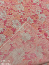 Load image into Gallery viewer, Vintage Floral Cotton - Printed Cotton/Poly Fabric - Atypical Shaped Piece - Soft Authentic Vintage Light Weight Fabric