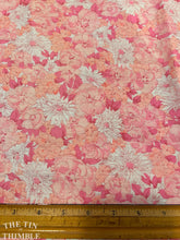 Load image into Gallery viewer, Vintage Floral Cotton - Printed Cotton/Poly Fabric - Atypical Shaped Piece - Soft Authentic Vintage Light Weight Fabric