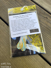 Load image into Gallery viewer, Japanese Sashiko Coaster Kit - 2 Pack - Made in Japan by Olympus - Yellow and Green