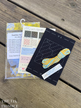 Load image into Gallery viewer, Japanese Sashiko Coaster Kit - 2 Pack - Made in Japan by Olympus - Yellow and Green