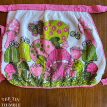 Load image into Gallery viewer, Vintage 1960s Mushroom Terry Apron - 100% Cotton Soft, Lofty Vintage Terry Fabric