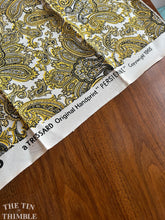 Load image into Gallery viewer, Authentic Vintage Mid Century Home Decorator Samples - Set of Two - Tressard Original Handprint 'Persienne' Copyright 1965 - 26" x 26"