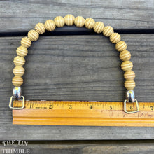 Load image into Gallery viewer, Wood Bead Purse Handles - Set of 2 - Natural Wood Bag Handles - 6" x 5"