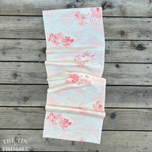 Load image into Gallery viewer, Japanese Kimono Fabric, Authentic Vintage - 14.5" x 42" - Pure Silk Habotai - Flawed