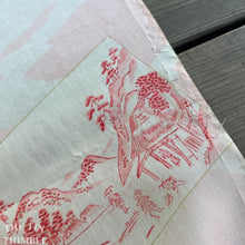 Load image into Gallery viewer, Japanese Kimono Fabric, Authentic Vintage - 14.5" x 42" - Pure Silk Habotai - Flawed