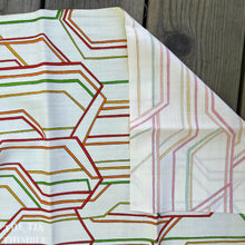Load image into Gallery viewer, Japanese Kimono Fabric, Authentic Vintage - 14" x 40" - Synthetic Fiber and Vibrant Colors
