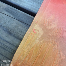 Load image into Gallery viewer, 100% Silk Japanese Kimono Fabric, Authentic Vintage - 15" x 40"