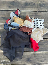 Load image into Gallery viewer, 2 Ounces of 100% Pure Silk Scraps - Vintage, New, Hand Dyed Assortment of Silk Weights and Weaves - Great for Collage, Nuno and Wet Felting