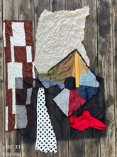 Load image into Gallery viewer, 2 Ounces of 100% Pure Silk Scraps - Vintage, New, Hand Dyed Assortment of Silk Weights and Weaves - Great for Collage, Nuno and Wet Felting