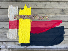 Load image into Gallery viewer, 2 Ounces of 100% Pure Silk Scraps - Vintage, New, Hand Dyed Assortment of Silk Weights and Weaves - Great for Collage, Nuno and Wet Felting