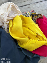 Load image into Gallery viewer, 2 Ounces of 100% Pure Silk Scraps - Vintage, New, Hand Dyed Assortment of Silk Weights and Weaves - Great for Collage, Nuno and Wet Felting