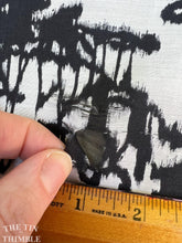 Load image into Gallery viewer, Printed China/Habotai 100% Silk - Mid Century Mod Print - Black and White Silk - Flawed