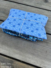 Load image into Gallery viewer, Fabric Scrap Bundle / Vintage and New Fabric Scraps / Flannel Fabric Destash Grab Bag / SB314