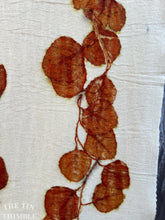 Load image into Gallery viewer, Botanical Printed Fabric by Sharon Mansfield - Real Leaves Printed onto 100% Wool Fabric - Colorfast & Washable - 28" x 27"