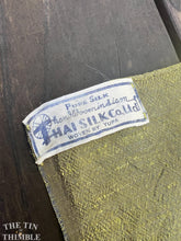 Load image into Gallery viewer, Plaid Silk Dupioni - 100% Silk Vintage Dupioni Fabric - Made in Thailand - Flawed