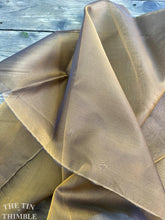 Load image into Gallery viewer, 100% Silk Organza Fabric Yardage in Black/Bronze - By the Yard - Silk for Felting, Sewing or Dyeing