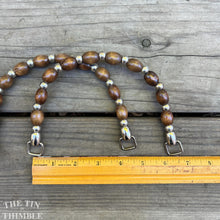 Load image into Gallery viewer, Rattan Purse Handles - Set of 2 - Natural Bamboo Bag Handles - 6.5" x 4"