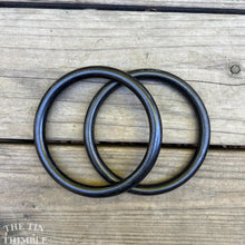 Load image into Gallery viewer, Wood Purse Handles - Set of 2 - Natural Painted Wood Bag Handles - 5" Across