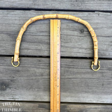Load image into Gallery viewer, Rattan Purse Handles - Set of 2 - Natural Bamboo Bag Handles - 10" x 5.5"