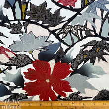 Load image into Gallery viewer, 100% Silk Japanese Kimono Fabric, Authentic Vintage - 15" x 60" with Crinkle Texture