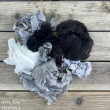 Load image into Gallery viewer, 2 Ounces of 100% Pure Silk Scraps - Vintage, New, Hand Dyed Assortment of Silk Weights and Weaves - Great for Collage, Nuno and Wet Felting