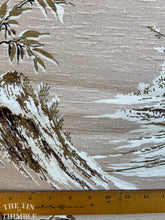 Load image into Gallery viewer, Authentic Vintage Mid Century Printed Silk Home Decorator Weight Asian Print Fabric - 48" x 32"