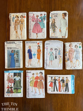 Load image into Gallery viewer, 10 Vintage Simplicity, Butterick Sewing Patterns - Bust 34 - PL40 - B9970 S2120 S6780 B5166 B4513 S4977 B2258 S7842 S3643 S7586