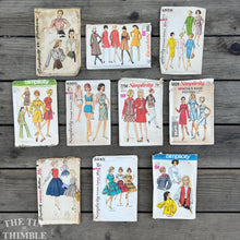 Load image into Gallery viewer, 10 Vintage Simplicity Sewing Patterns - Bust 32.5 - PL42 - Simplicity 4356 7868 4859 8585 4995 7794 8028 8585 4393 5545 8351