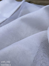 Load image into Gallery viewer, 100% Silk Organza Fabric Yardage in Optic White - By the Yard - Silk for Felting, Sewing or Dyeing