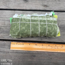 Load image into Gallery viewer, Fabric Scrap Bundle / Vintage and New Fabric Scraps / Green Fabric Destash Grab Bag / SB310